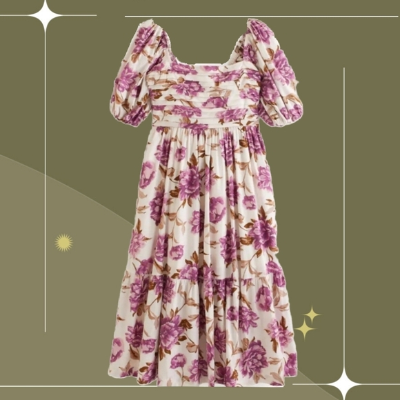 Abercrombie & Fitch Dresses & Skirts - 🍋✨ Abercrombie and Fitch Emerson purple floral size sold out